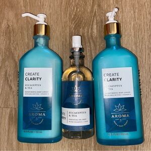 B&BW Aroma Create Clarity Eucalyptus & Tea Lotion Body Pillow Spray